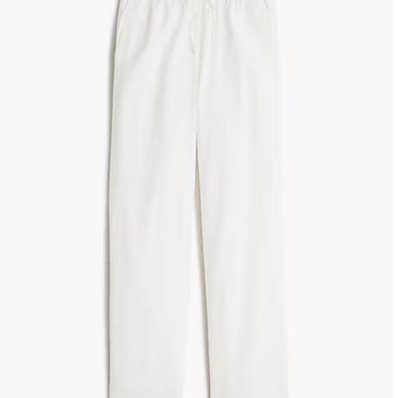 J. Crew Factory AW839 White linen blend draawstring pants NWT - Picture 4 of 11